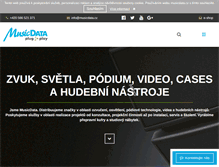 Tablet Screenshot of musicdata.cz
